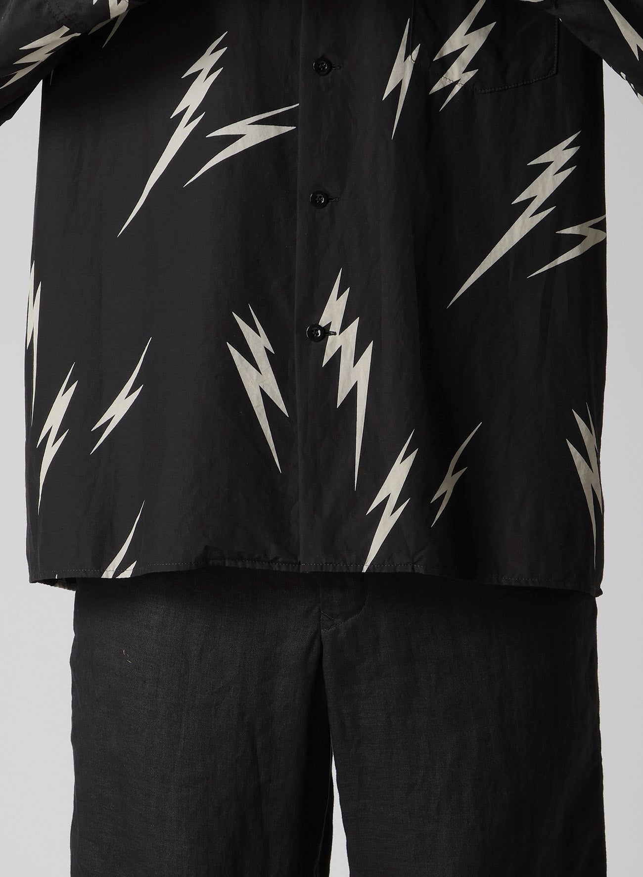 【Y's for men × MASSES】THUNDER BLEACH DYED LONG SLEEVE SHIRT