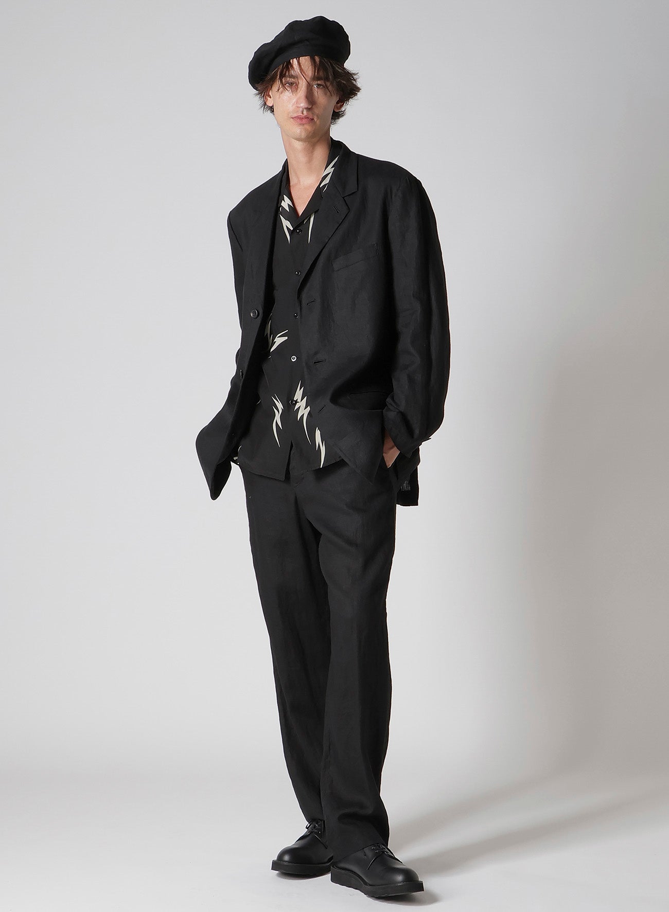 Y's for men × MASSES】THUNDER BLEACH DYED LONG SLEEVE SHIRT – THE
