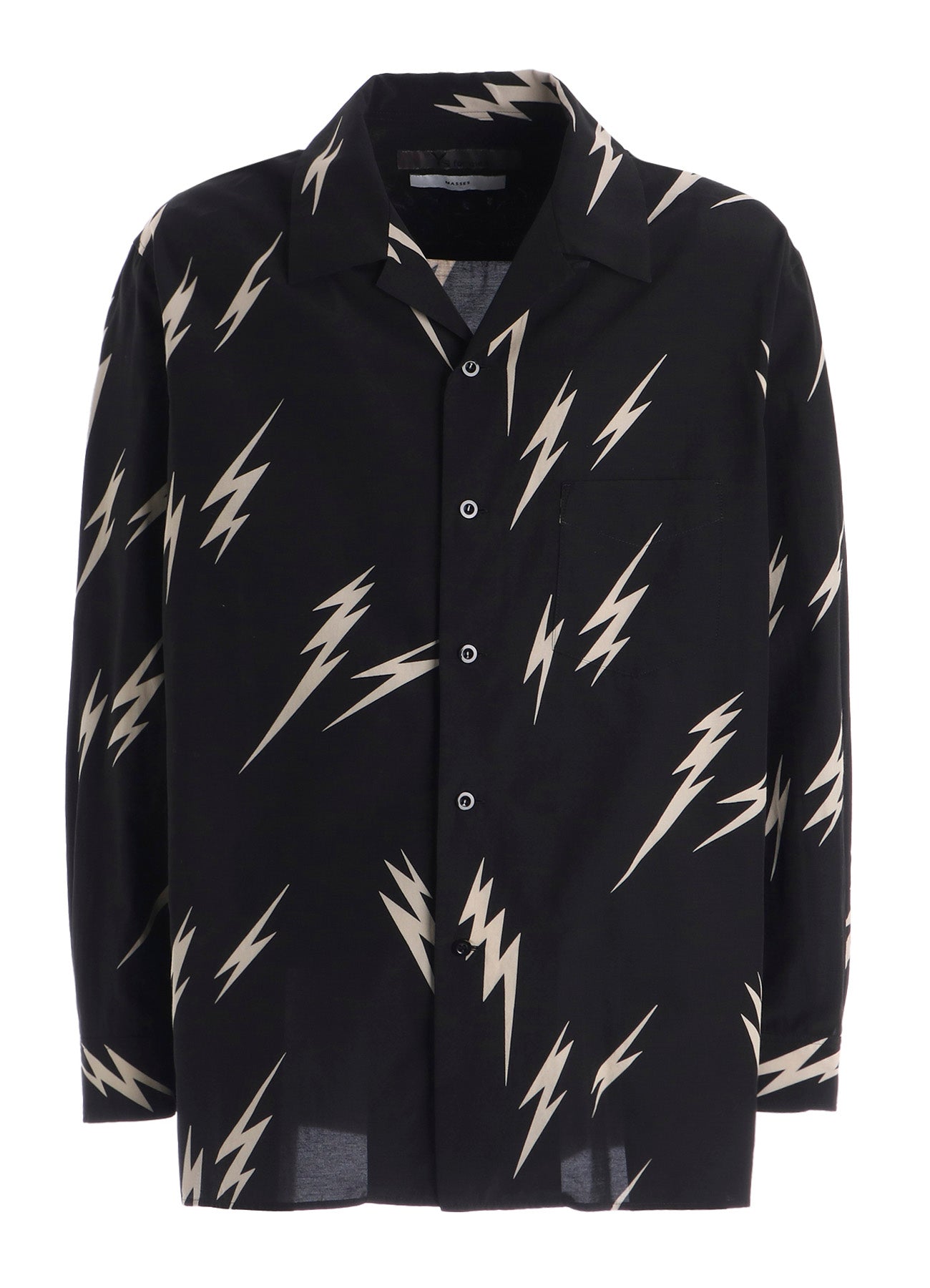 【Y's for men × MASSES】THUNDER BLEACH DYED LONG SLEEVE SHIRT