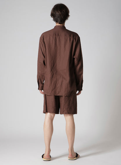 【Y's for men × MASSES】LINEN STAND COLLAR SHIRT