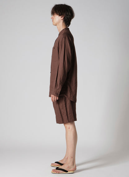 【Y's for men × MASSES】LINEN STAND COLLAR SHIRT