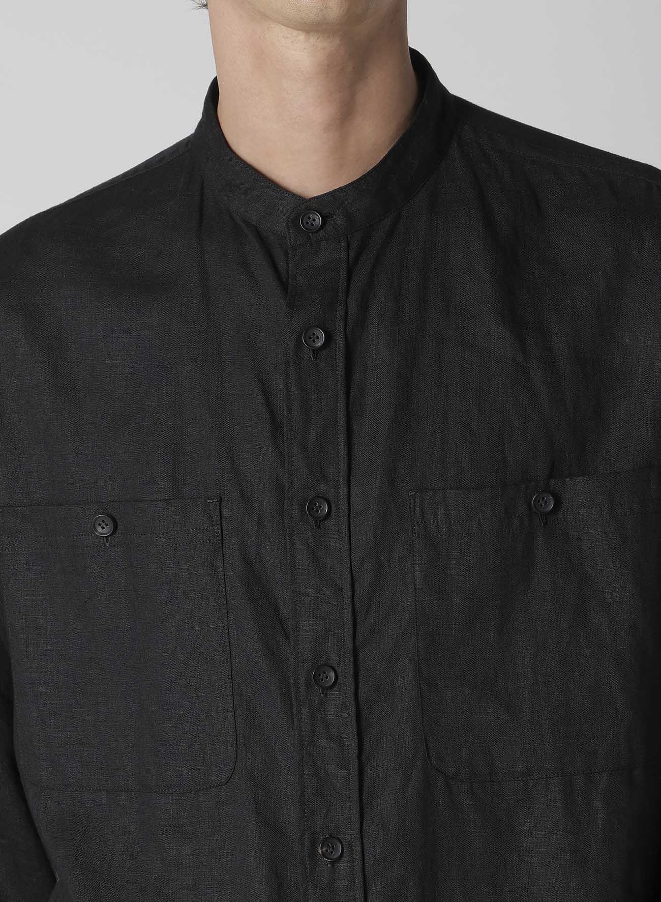 【Y's for men × MASSES】LINEN STAND COLLAR SHIRT