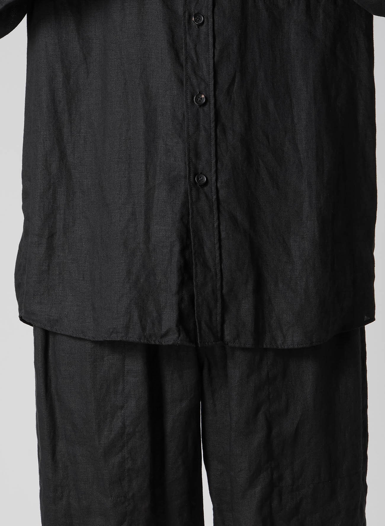 【Y's for men × MASSES】LINEN STAND COLLAR SHIRT