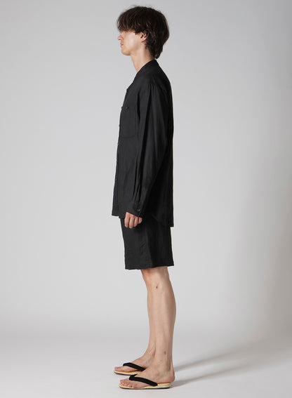 【Y's for men × MASSES】LINEN STAND COLLAR SHIRT