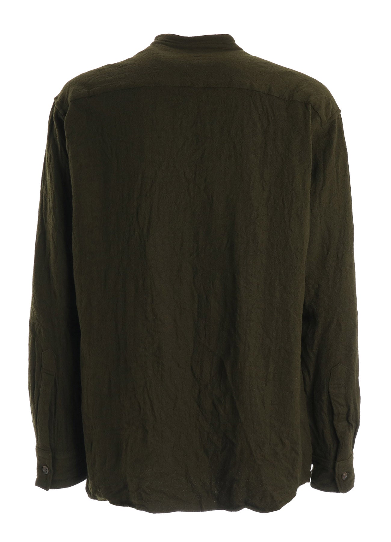 【Y's for men × MASSES】 SHRINK SERGE STAND COLLAR SHIRT