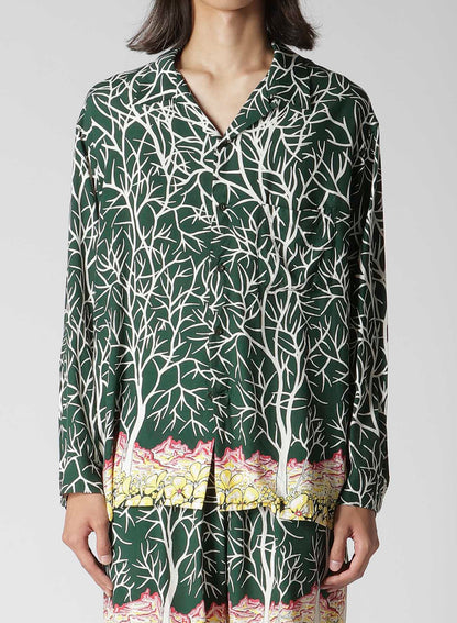 【Y's for men × MASSES】HAWAIIAN LONG SLEEVE SHIRT