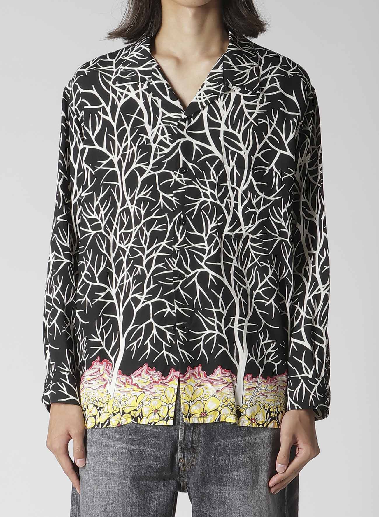 【Y's for men × MASSES】HAWAIIAN LONG SLEEVE SHIRT