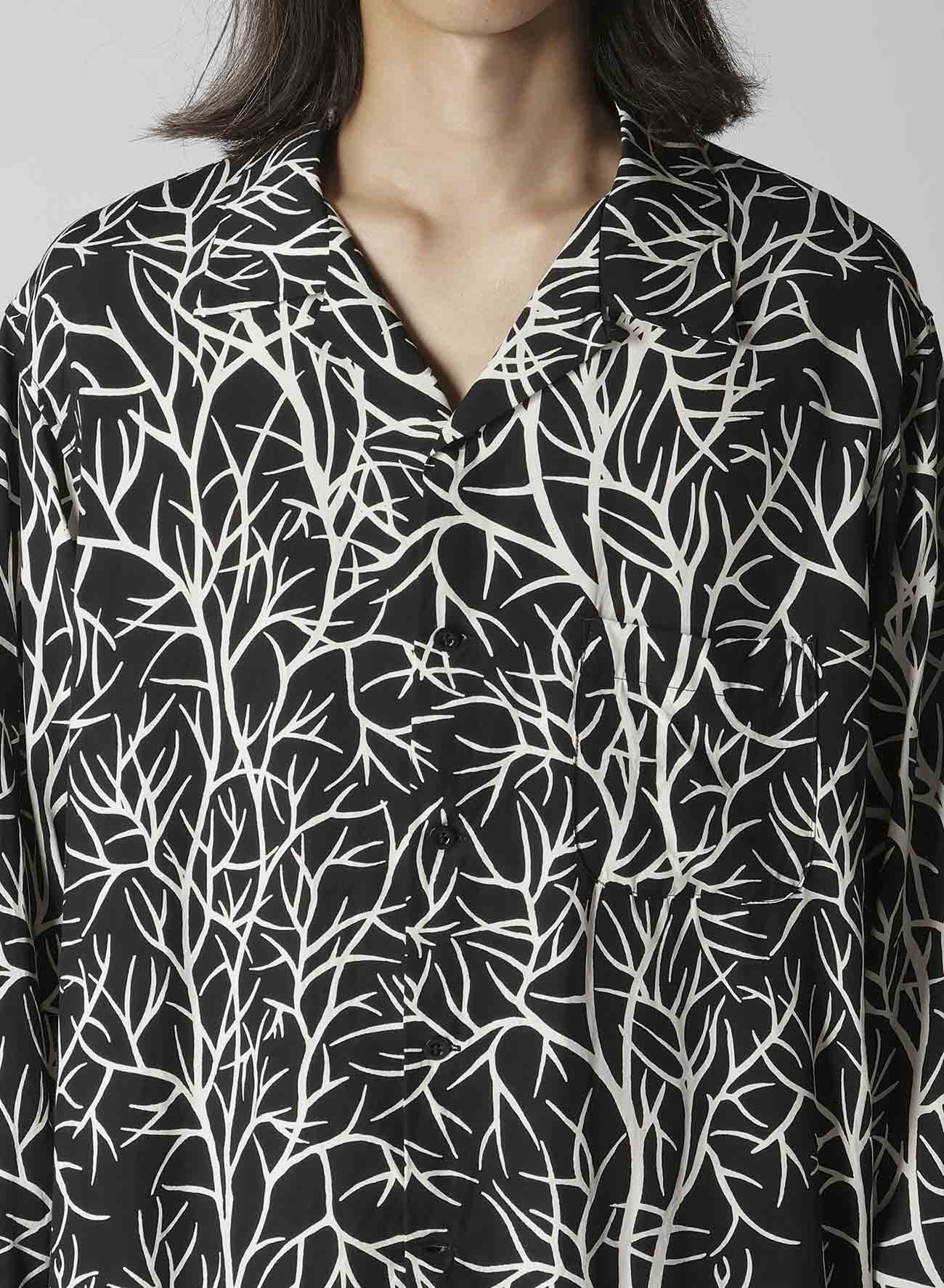 【Y's for men × MASSES】HAWAIIAN LONG SLEEVE SHIRT