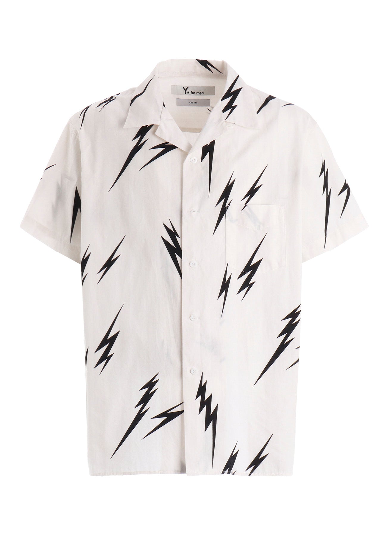 【Y's for men × MASSES】THUNDER PRINT SHORT SLEEVE SHIRT
