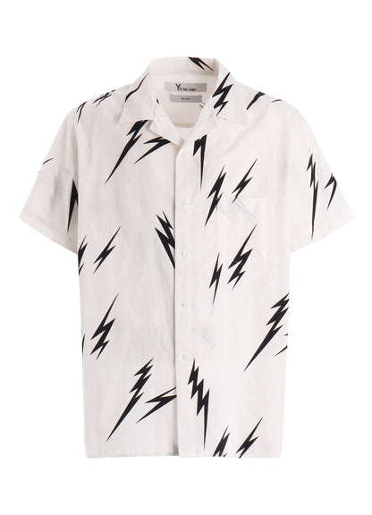 【Y's for men × MASSES】THUNDER PRINT SHORT SLEEVE SHIRT