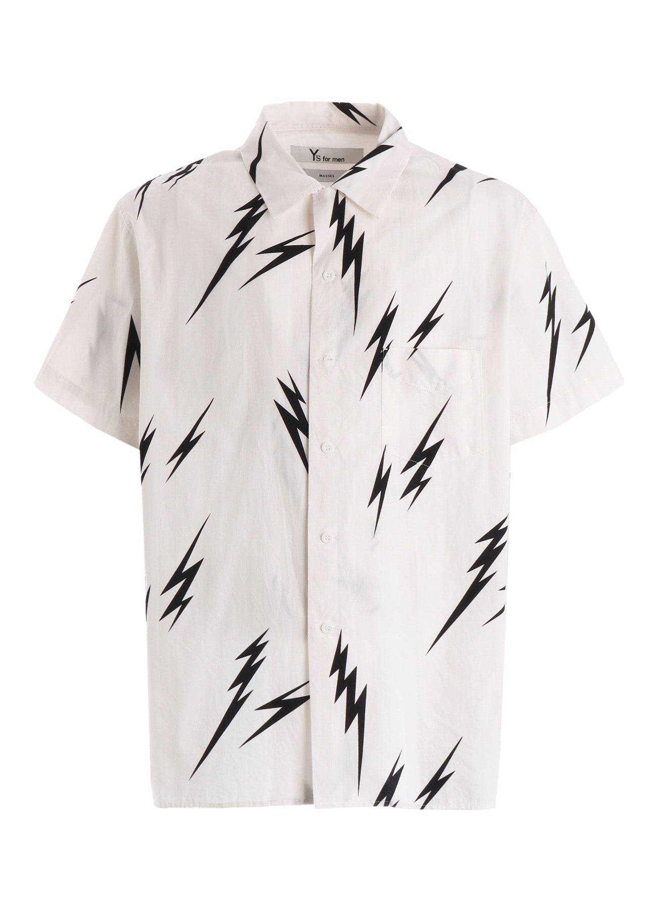 【Y's for men × MASSES】THUNDER PRINT SHORT SLEEVE SHIRT