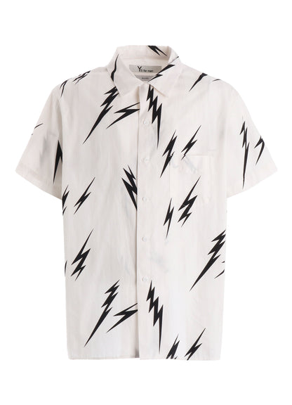 【Y's for men × MASSES】THUNDER PRINT SHORT SLEEVE SHIRT