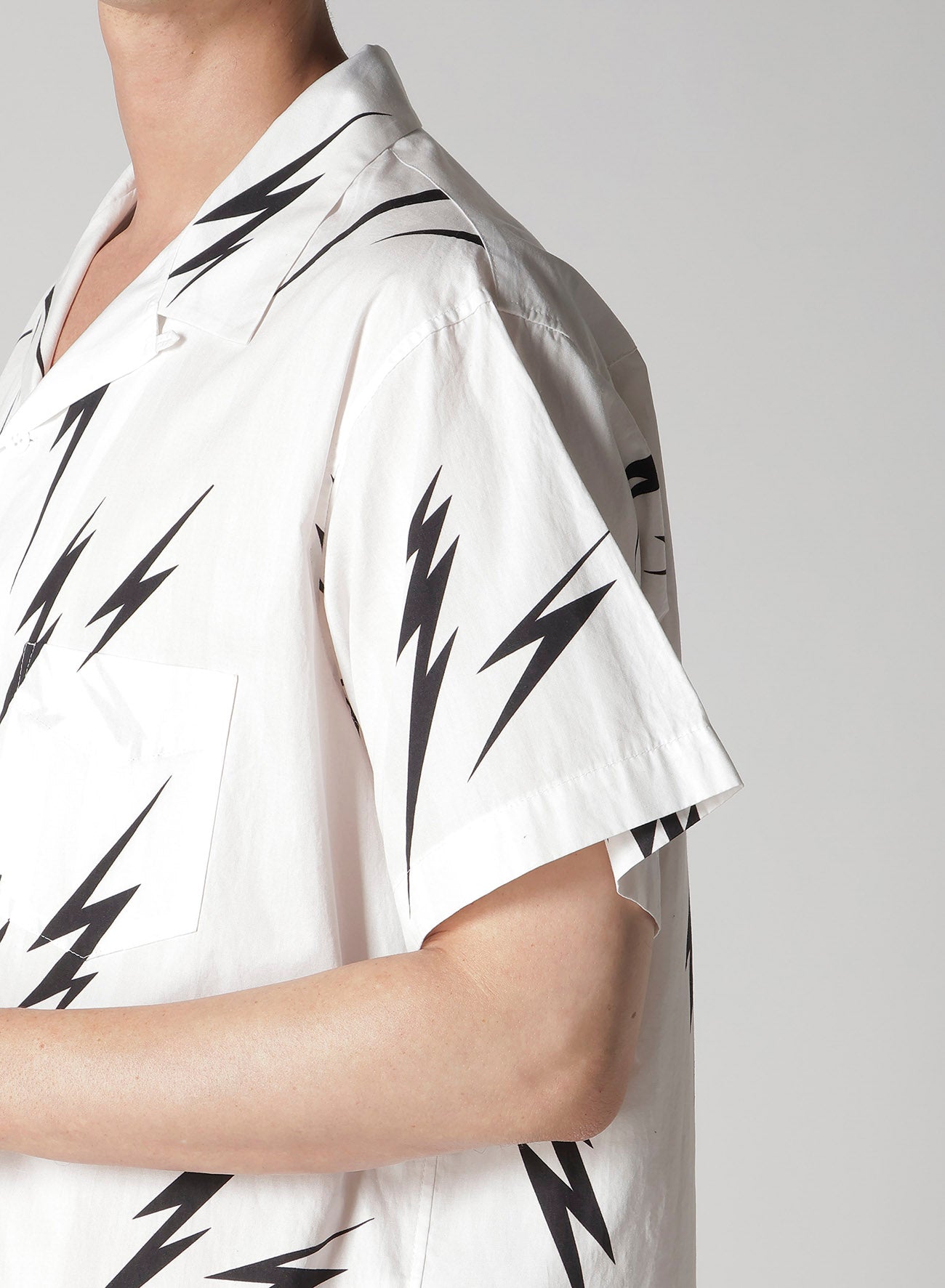 【Y's for men × MASSES】THUNDER PRINT SHORT SLEEVE SHIRT