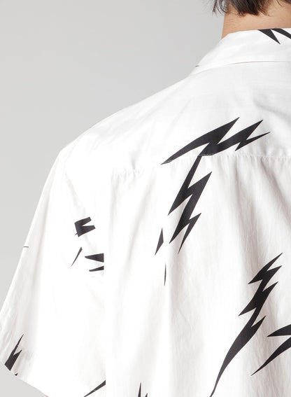 【Y's for men × MASSES】THUNDER PRINT SHORT SLEEVE SHIRT