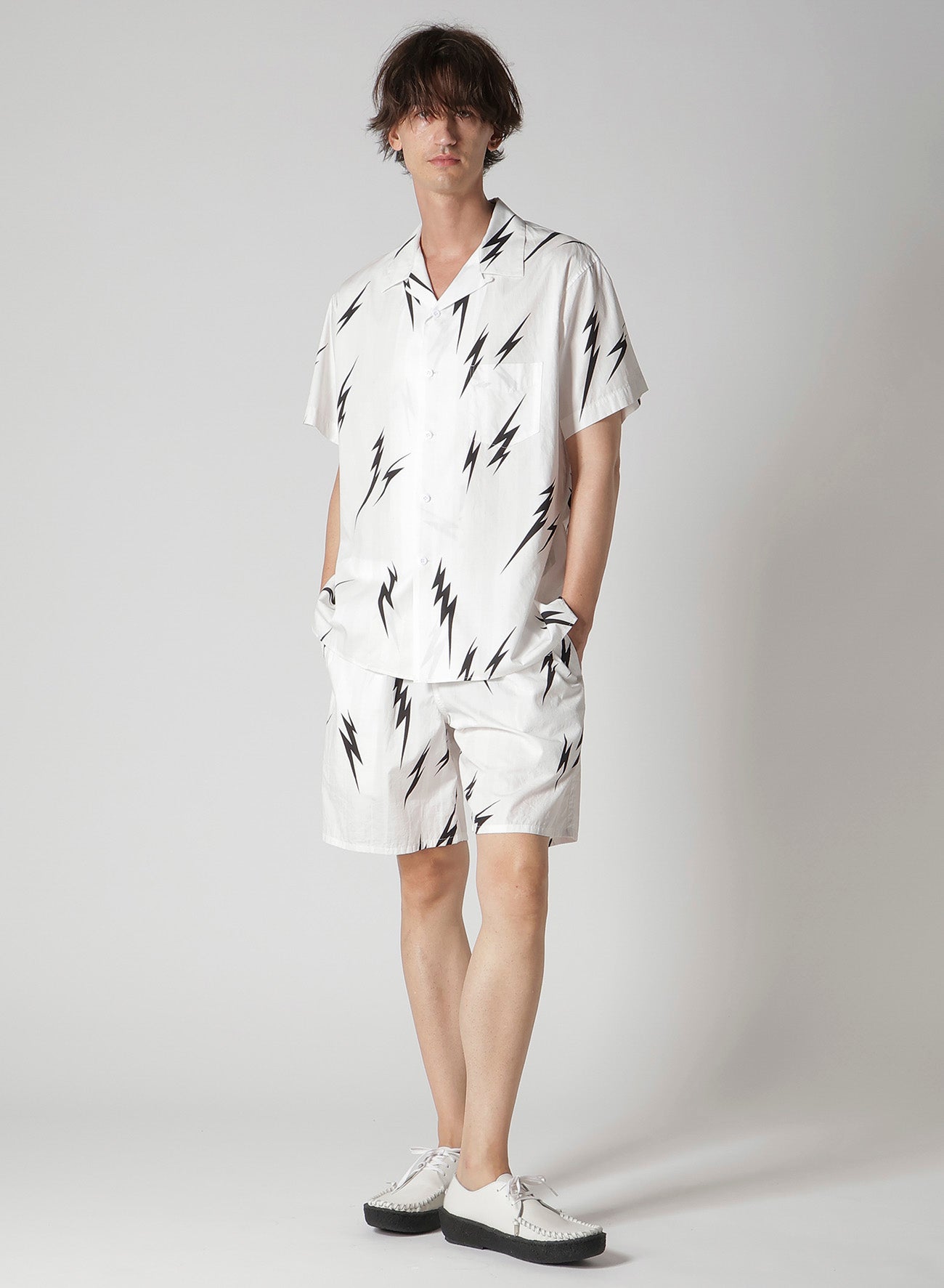 Y's for men × MASSES】THUNDER PRINT SHORT SLEEVE SHIRT – THE SHOP