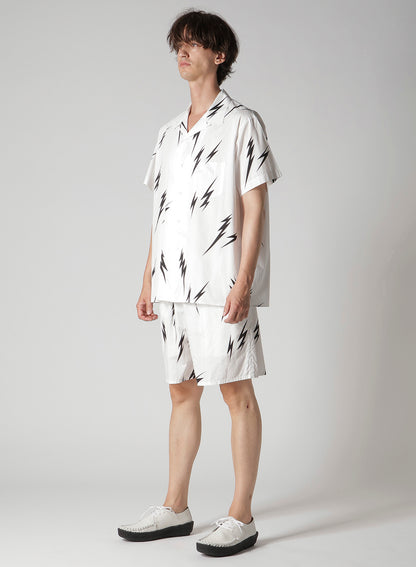 【Y's for men × MASSES】THUNDER PRINT SHORT SLEEVE SHIRT