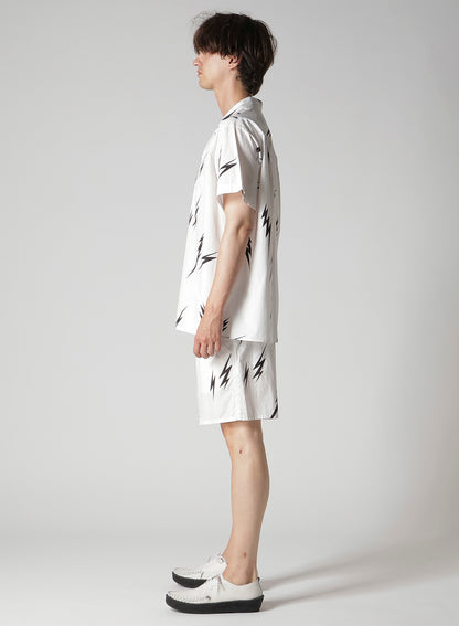 【Y's for men × MASSES】THUNDER PRINT SHORT SLEEVE SHIRT