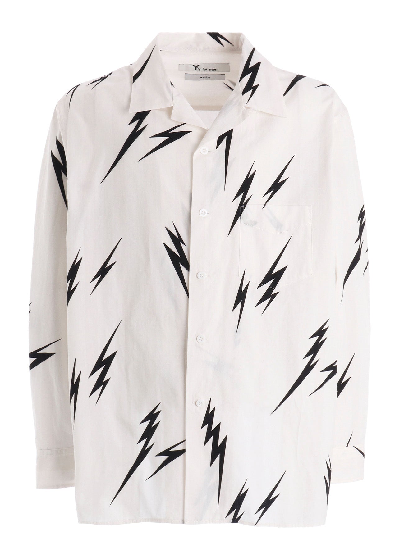 【Y's for men × MASSES】THUNDER PRINT LONG SLEEVE SHIRT