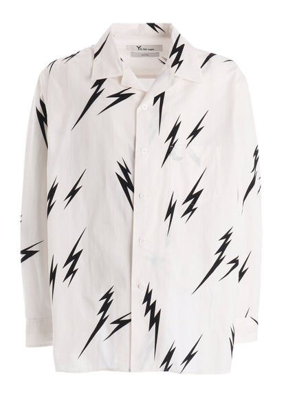 【Y's for men × MASSES】THUNDER PRINT LONG SLEEVE SHIRT