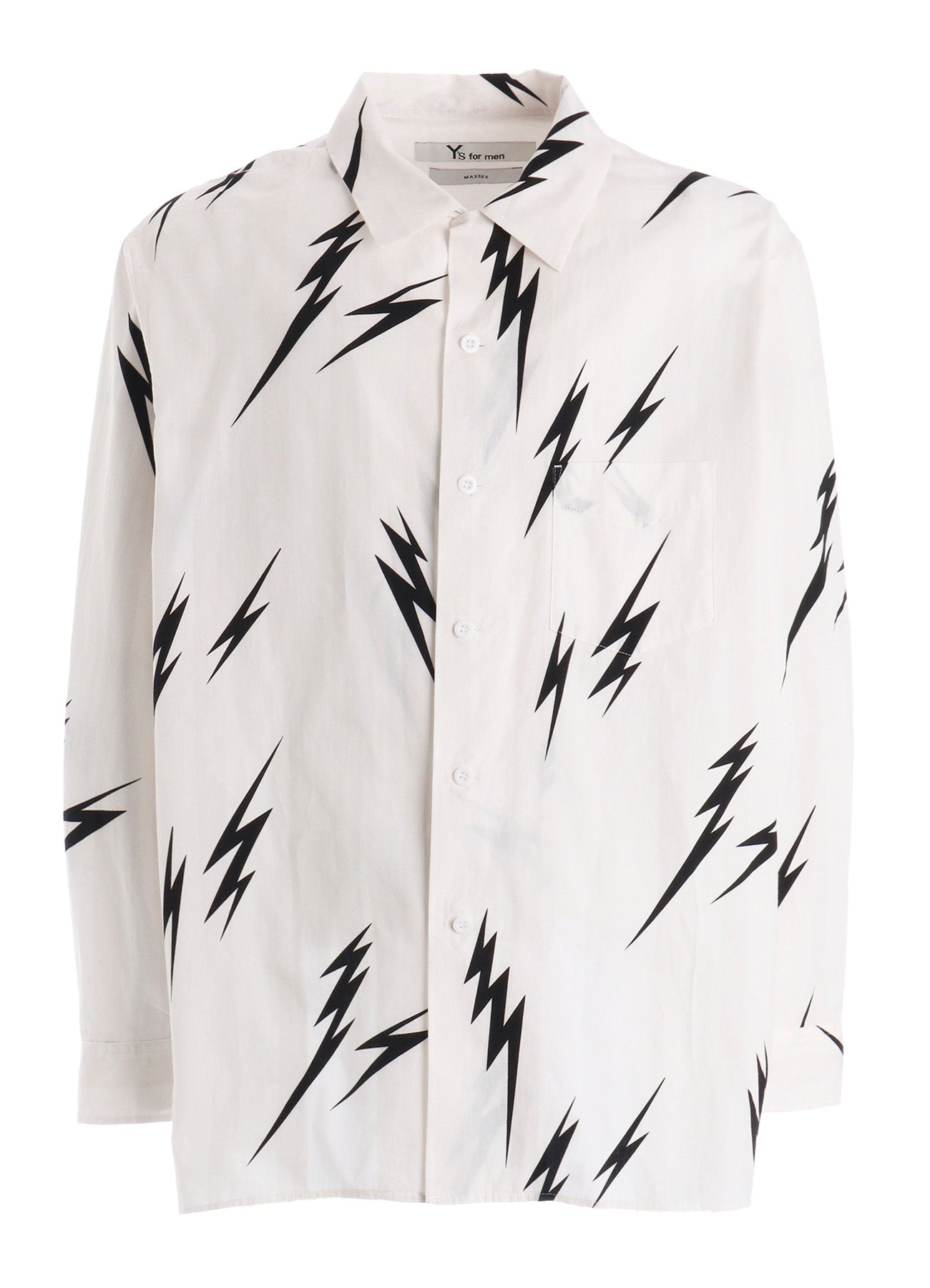 【Y's for men × MASSES】THUNDER PRINT LONG SLEEVE SHIRT