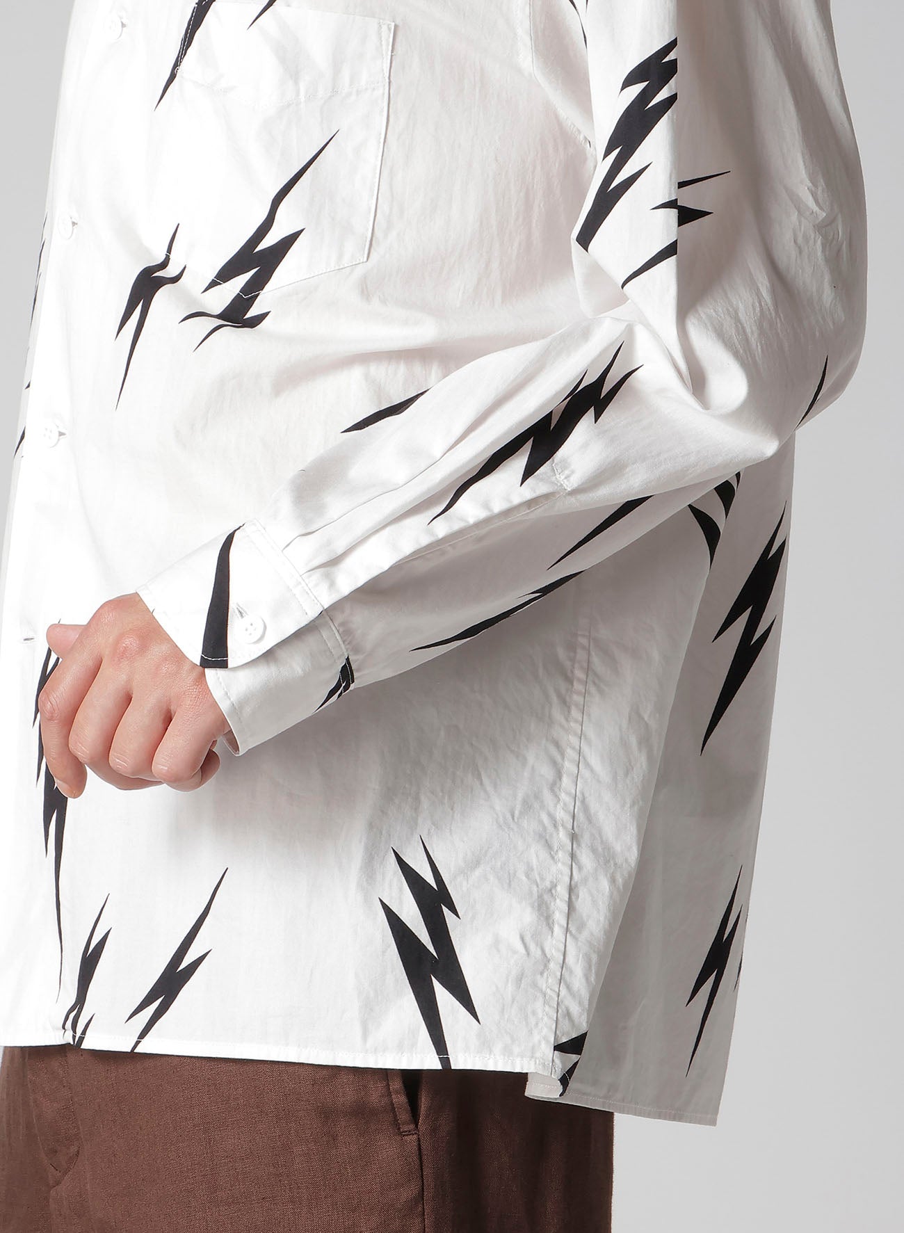 Y's for men × MASSES】THUNDER PRINT LONG SLEEVE SHIRT – THE SHOP