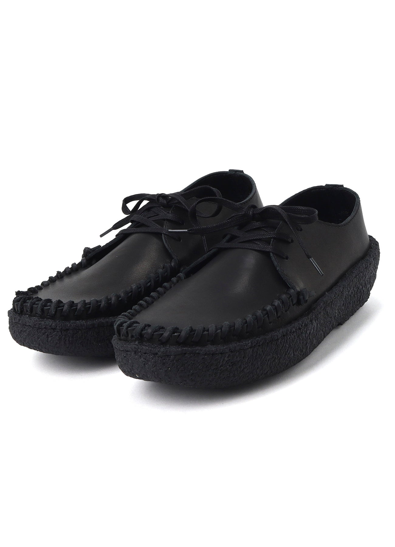 3 HOLES MOCCASIN SHOES BLACK