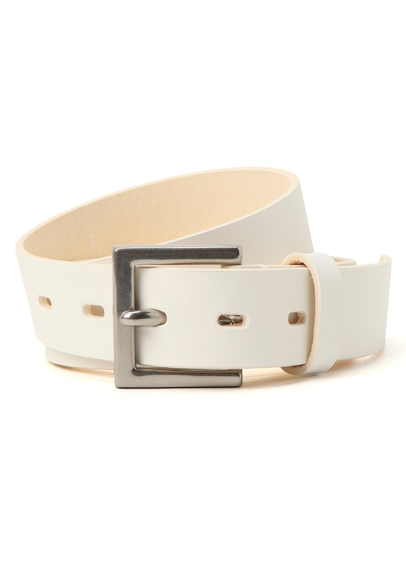 CHROMEXCEL LEATHER PLAIN WHITE BELT