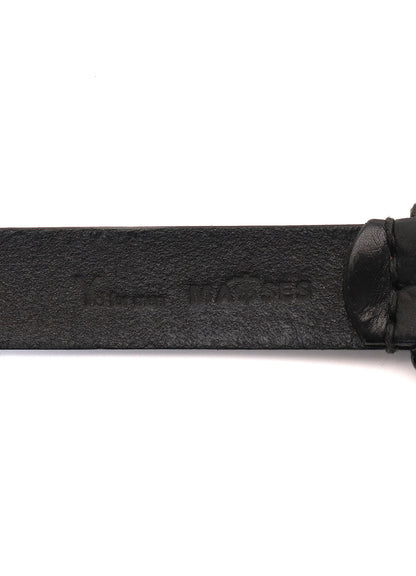 【Y's for men × MASSES】 HEAVY OIL LEATHER BELT