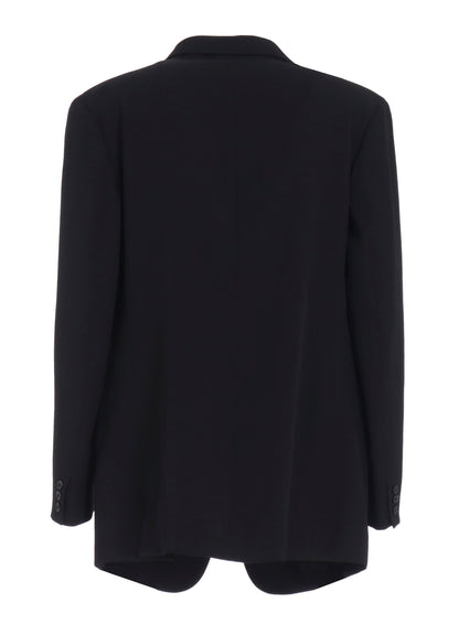 WOOL GABARDINE LEFT AND RIGHT CHANGE POCKET JACKET