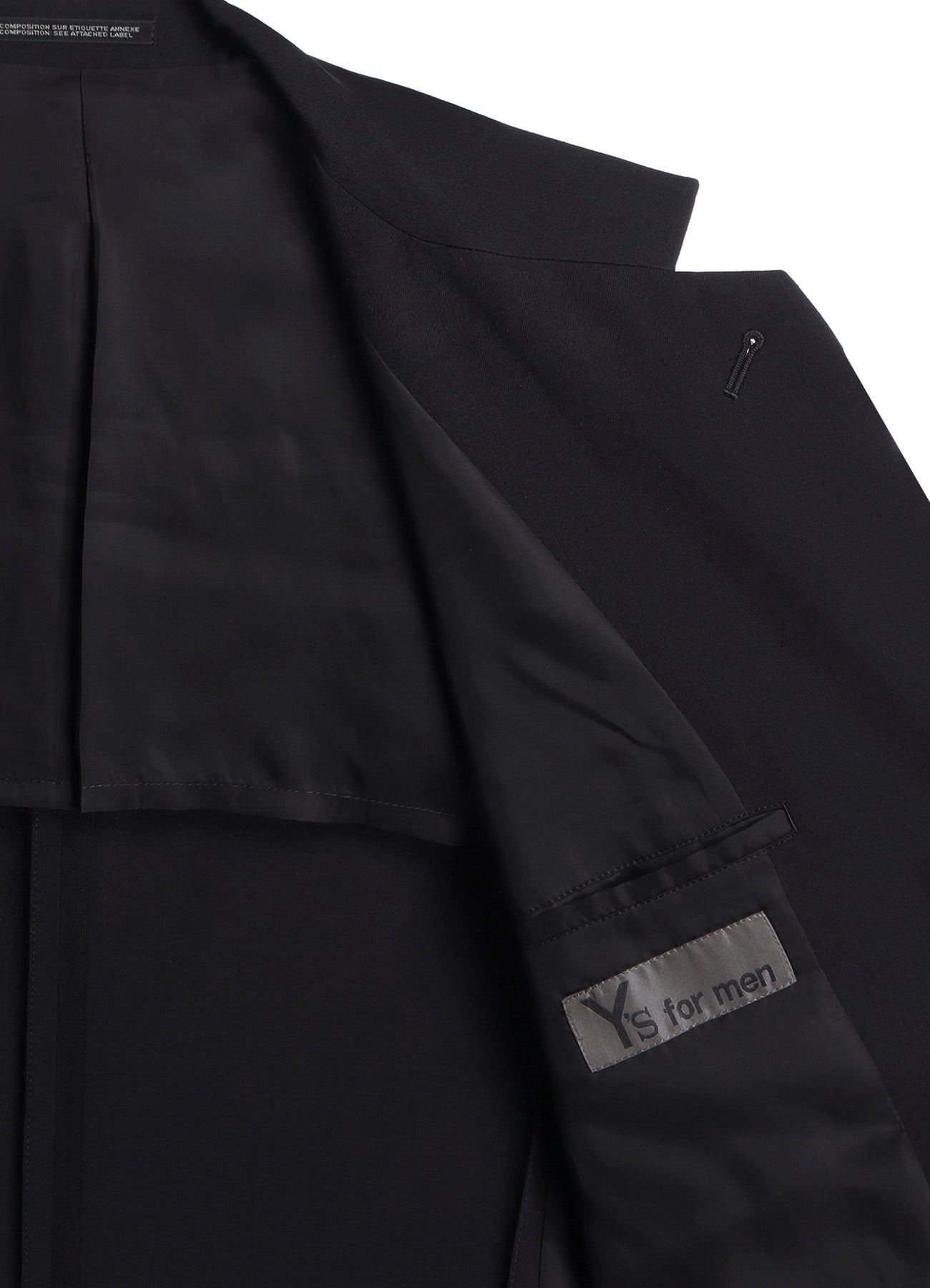 WOOL GABARDINE LEFT AND RIGHT CHANGE POCKET JACKET