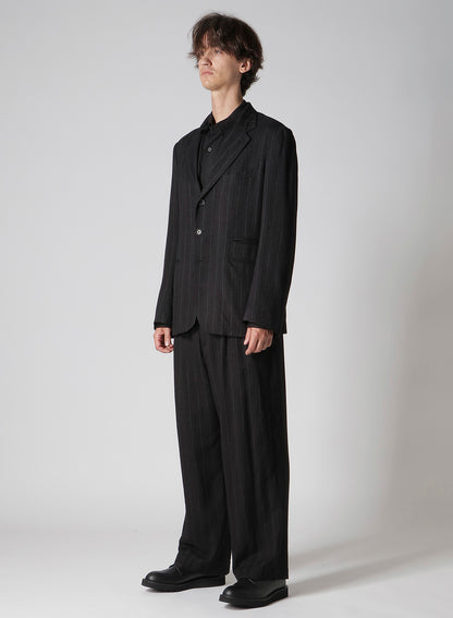 ZIP OPENED CUFF 3-BUTTON JACKET