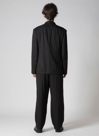 ZIP OPENED CUFF 3-BUTTON JACKET