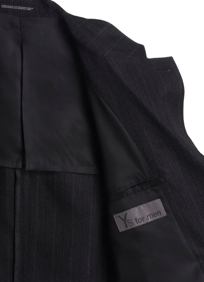 ZIP OPENED CUFF 3-BUTTON JACKET