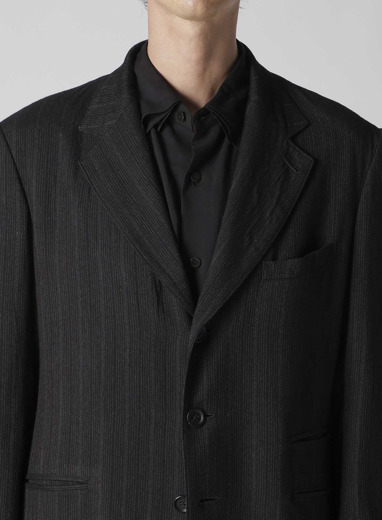 ZIP OPENED CUFF 3-BUTTON JACKET