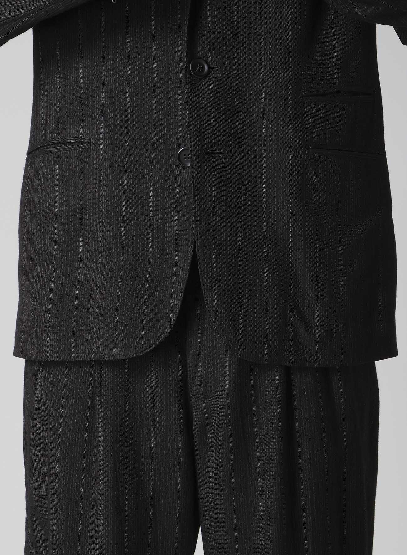 ZIP OPENED CUFF 3-BUTTON JACKET