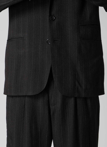 ZIP OPENED CUFF 3-BUTTON JACKET