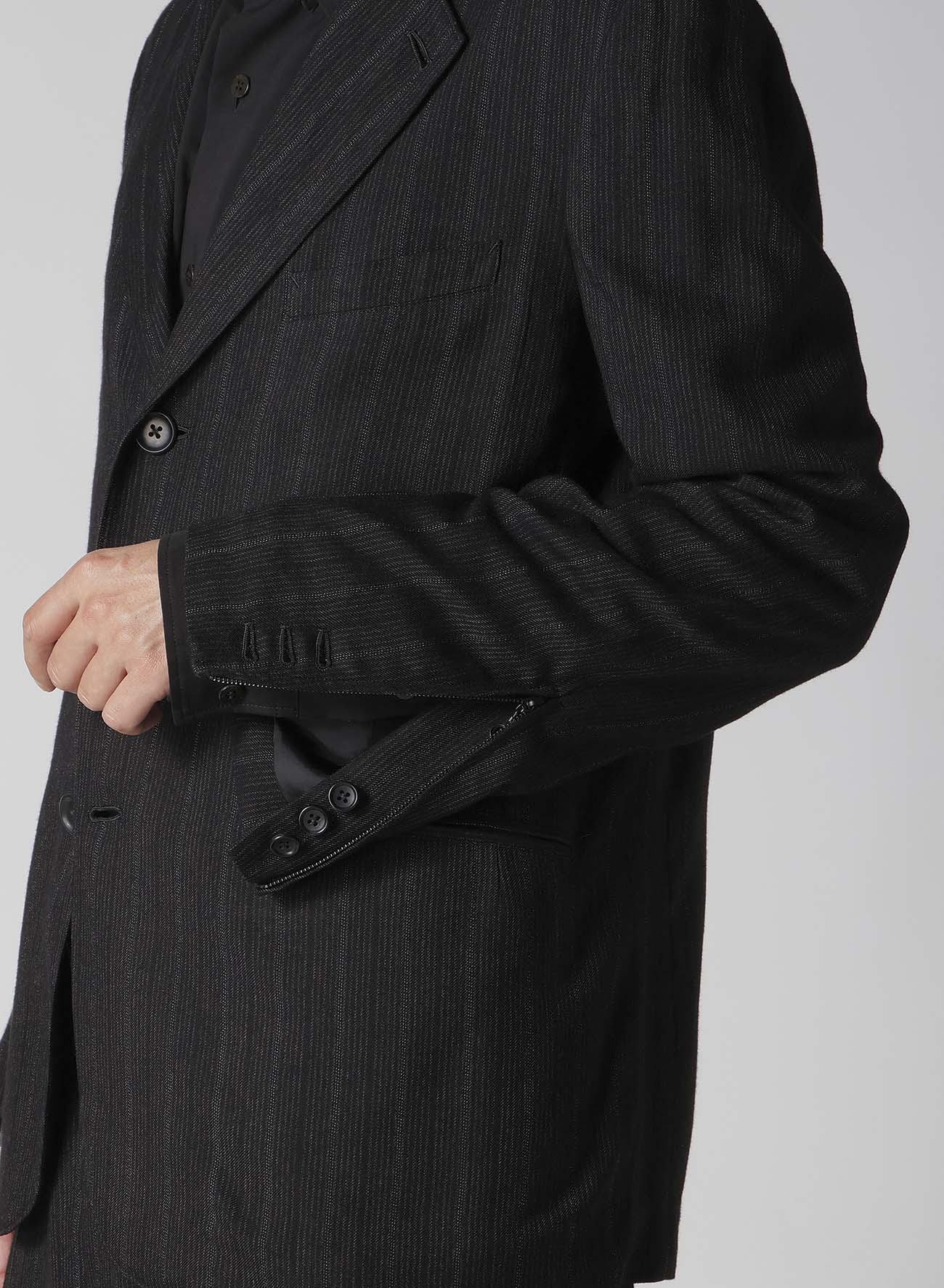ZIP OPENED CUFF 3-BUTTON JACKET – THE SHOP YOHJI YAMAMOTO