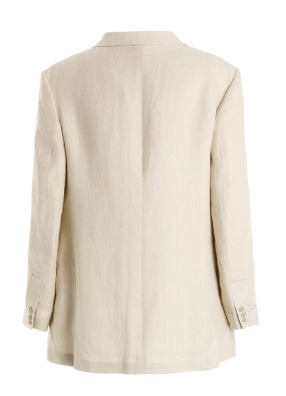 UN-DYED LINEN TWILL 4 POCKETS JACKET