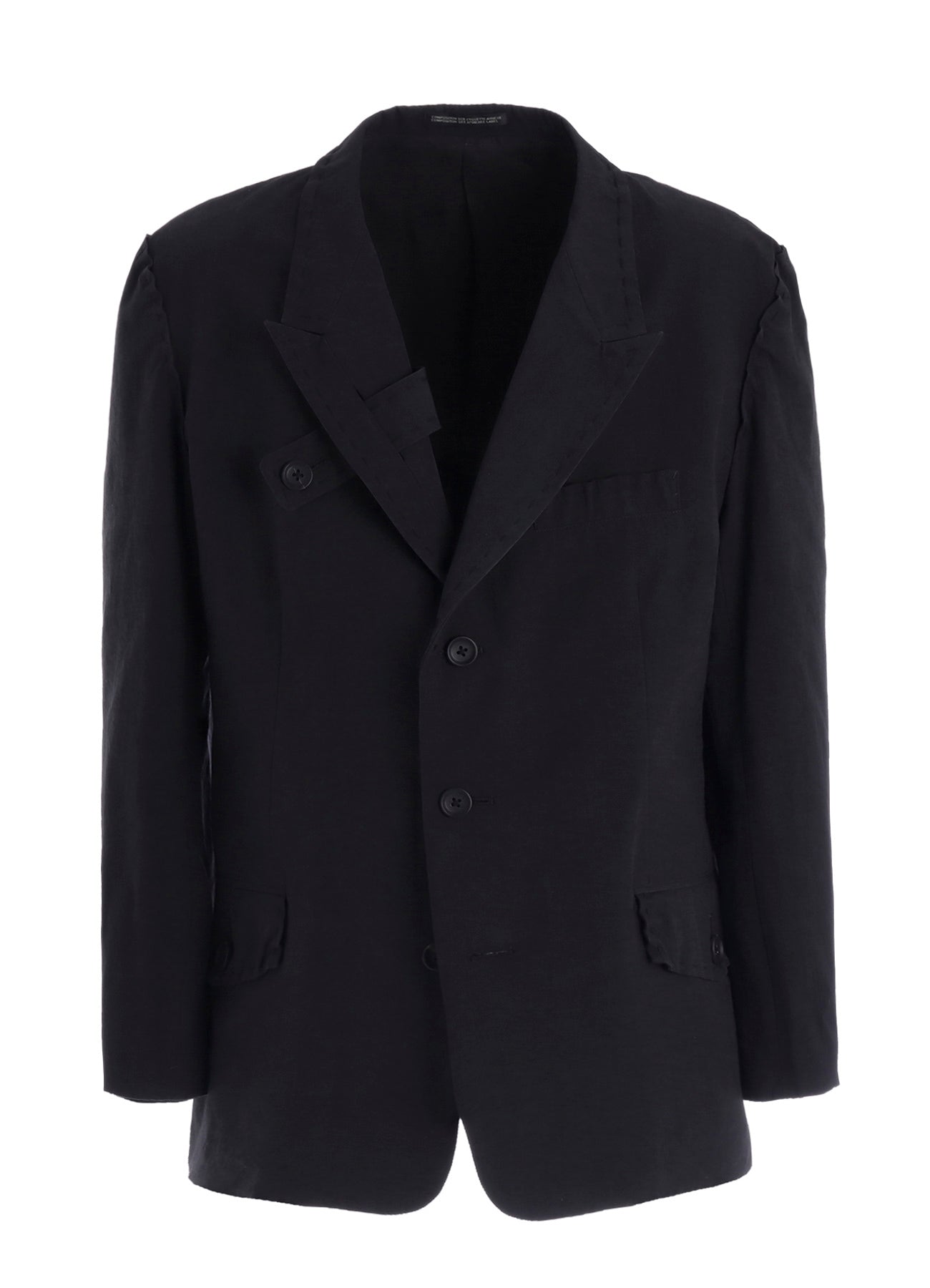 HAND STITCH LAPEL TAB JACKET – THE SHOP YOHJI YAMAMOTO