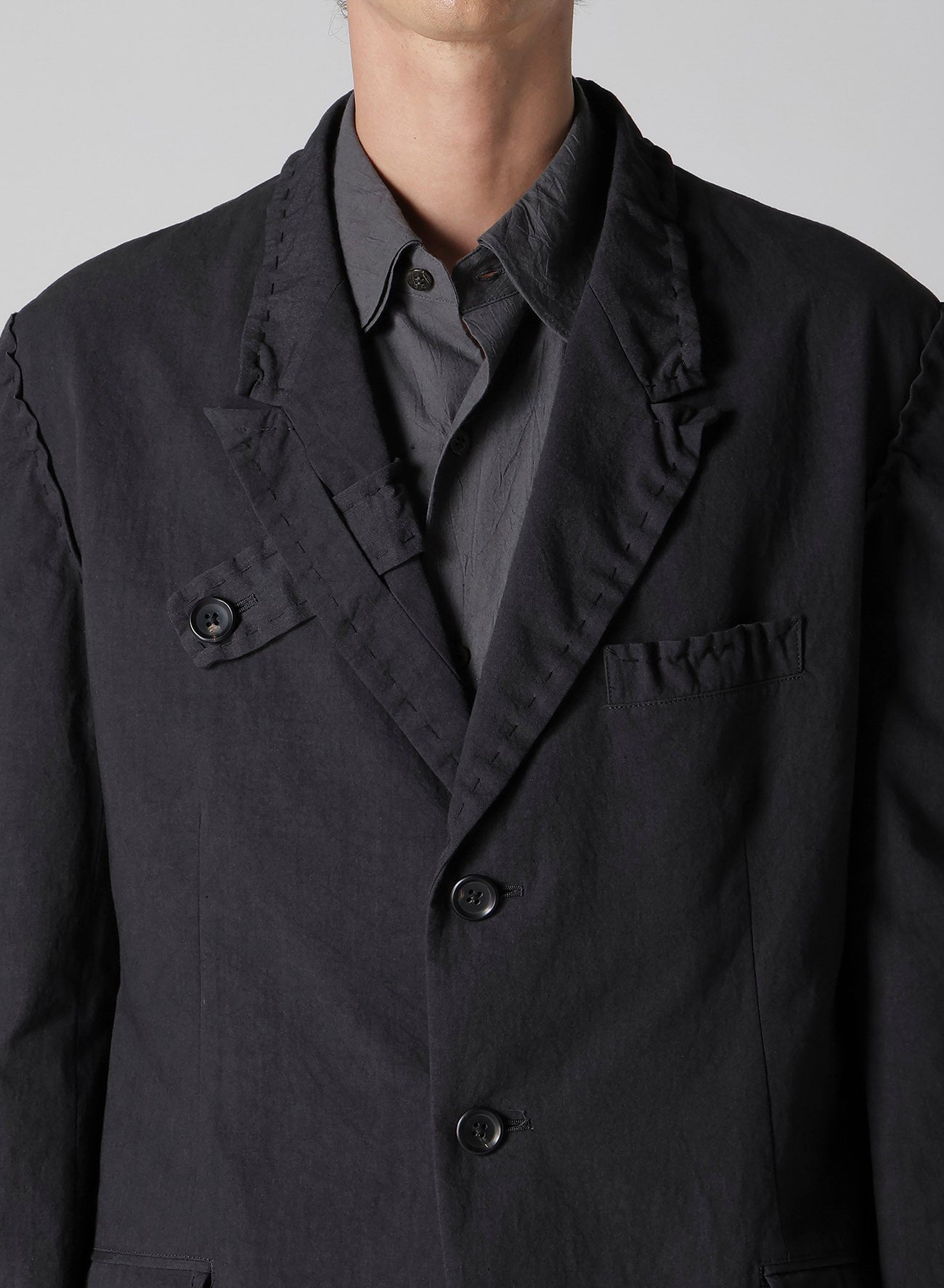 HAND STITCH LAPEL TAB JACKET