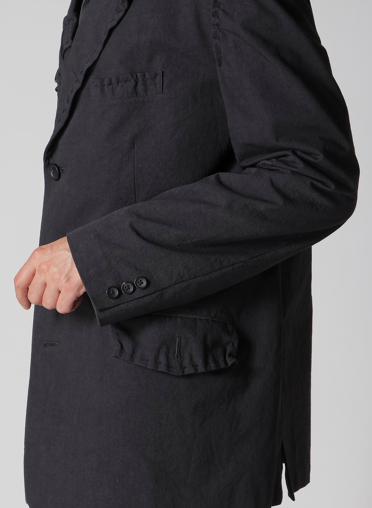 HAND STITCH LAPEL TAB JACKET – THE SHOP YOHJI YAMAMOTO