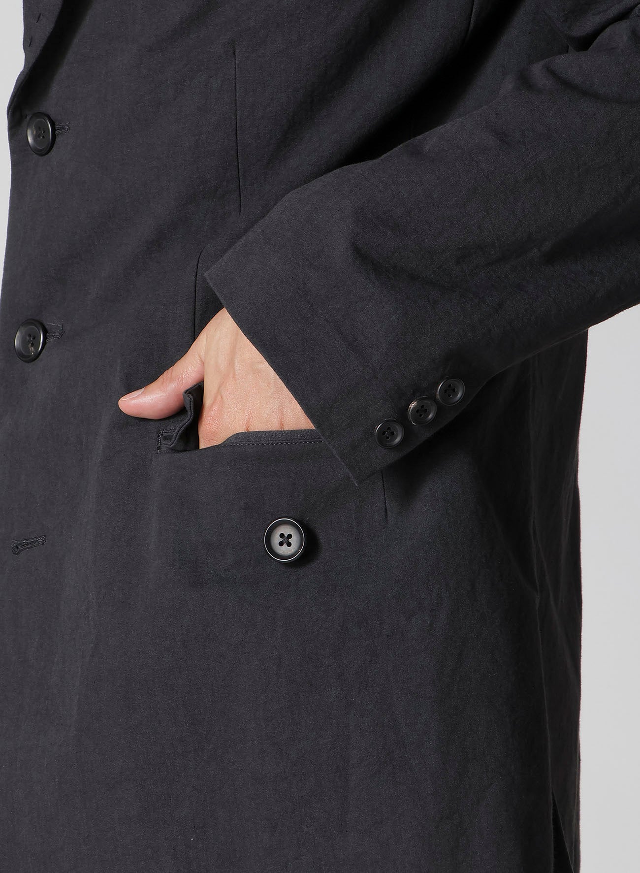 HAND STITCH LAPEL TAB JACKET – THE SHOP YOHJI YAMAMOTO