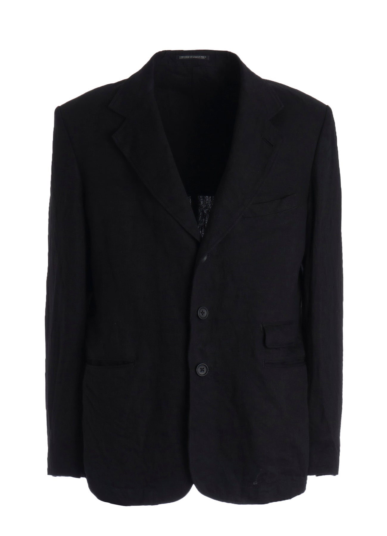 LINEN CHINO JACKET WITH LEFT-SIDE FLAP POCKET – THE SHOP YOHJI