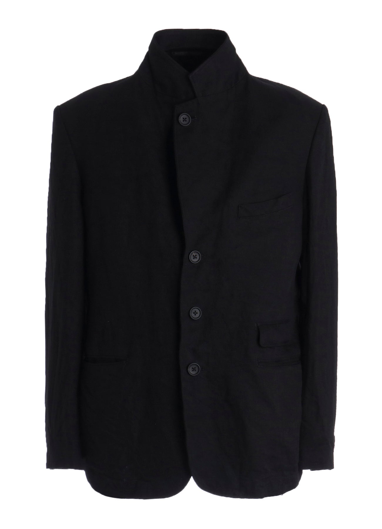 LINEN CHINO JACKET WITH LEFT-SIDE FLAP POCKET – THE SHOP YOHJI