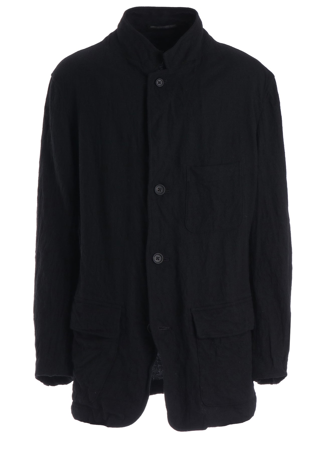 Y's for men 製品染め コットン 3B ジャケット Y's for men × MASSES】 SHRINK SERGE 3B JACKET – THE SHOP YOHJI