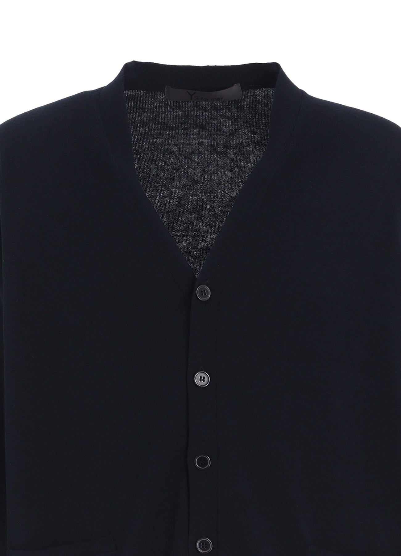 Y's for men LOGO V-NECK CARDIGAN – THE SHOP YOHJI YAMAMOTO