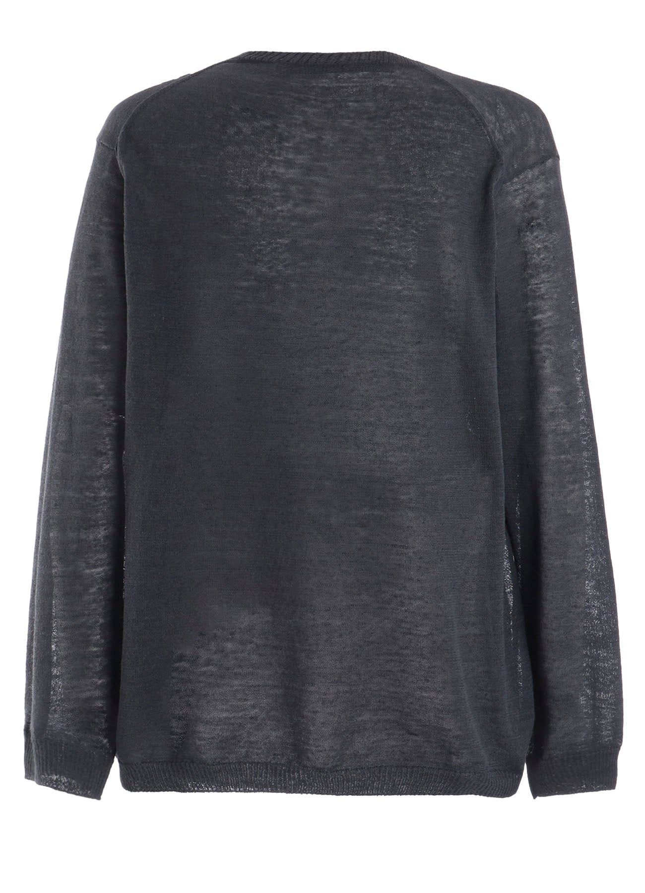 12G1PLY PLAIN STITCH ROUND NECK PULLOVER