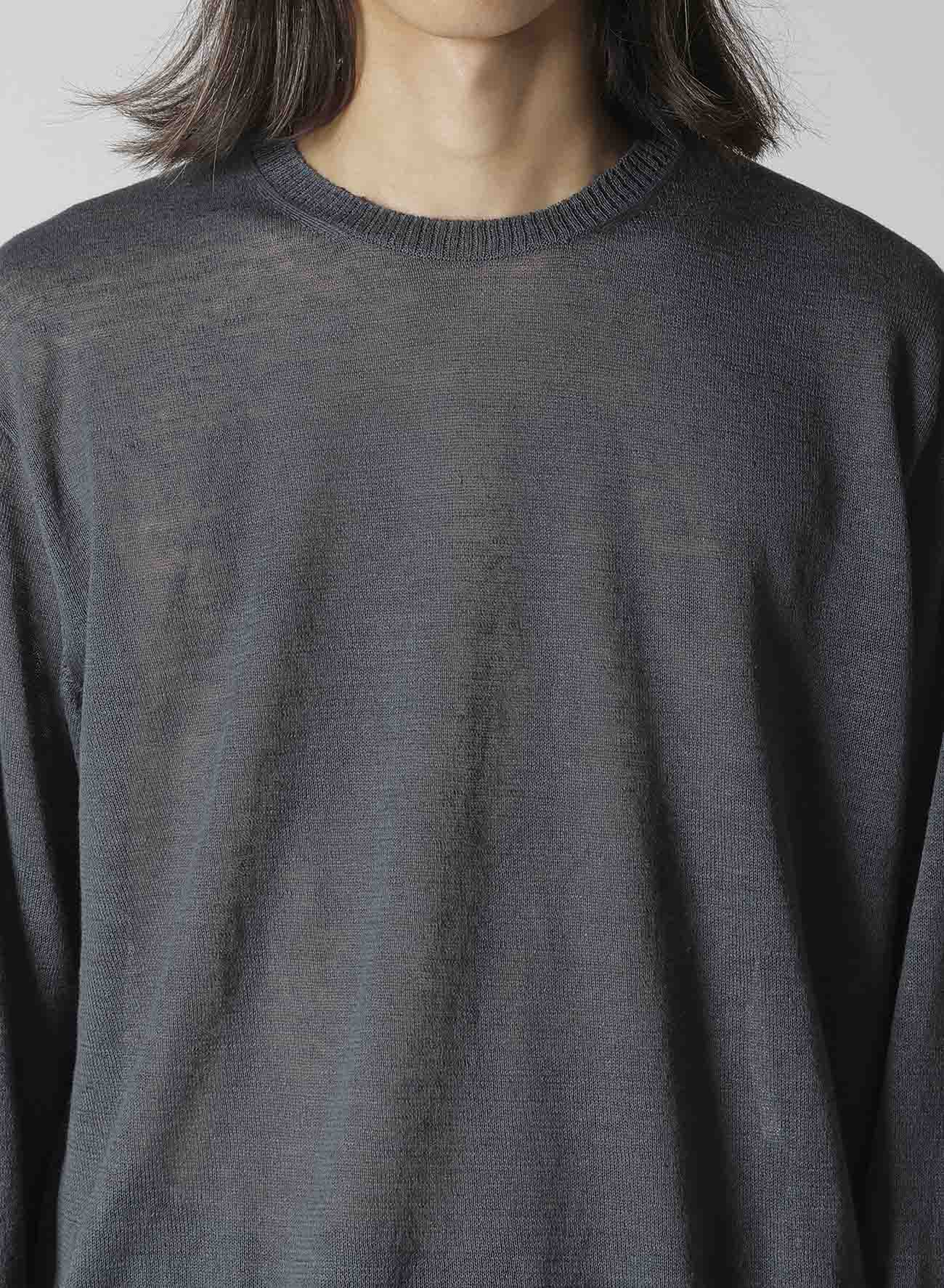 12G1PLY PLAIN STITCH ROUND NECK PULLOVER