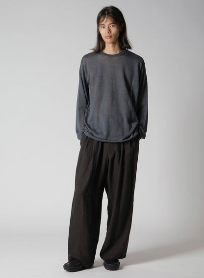 12G1PLY PLAIN STITCH ROUND NECK PULLOVER