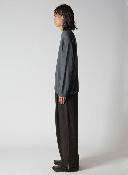 12G1PLY PLAIN STITCH ROUND NECK PULLOVER